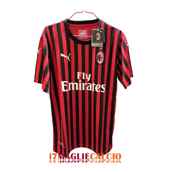 maglia ac milan retro fly emirates casa 2019-2020