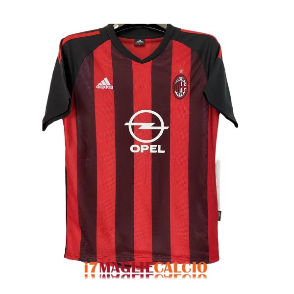 maglia ac milan retro opel casa 2002-2003