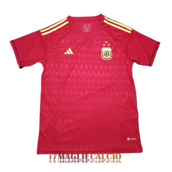 maglia argentina portiere 3 stelle rosso 2022-2023