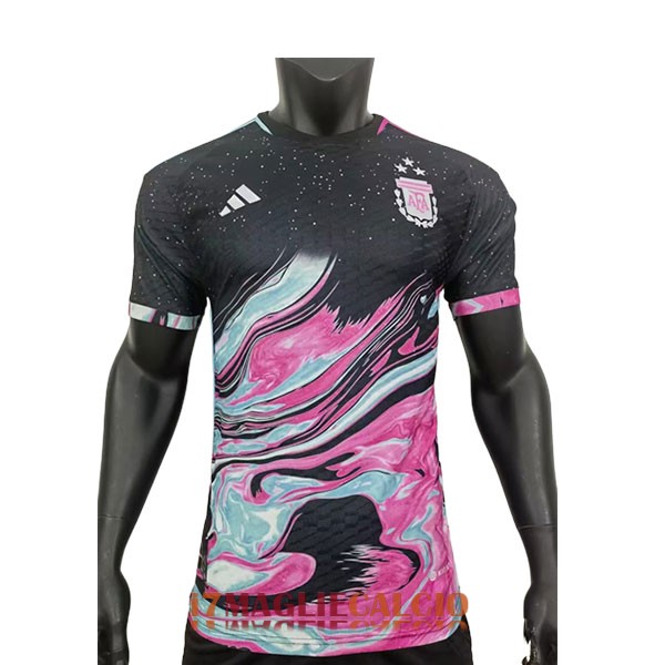 maglia argentina edizione speciale versione player blu nero rosa 2023-2024