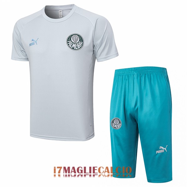 maglia palmeiras formazione set completo grigio chiaro 2023-2024