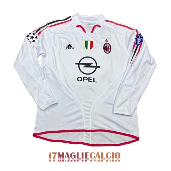 maglia ac milan retro opel manica lunga seconda 2004-2005