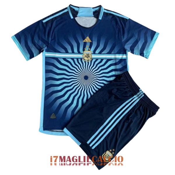 maglia argentina bambini edizione concettuale blu 2023-2024