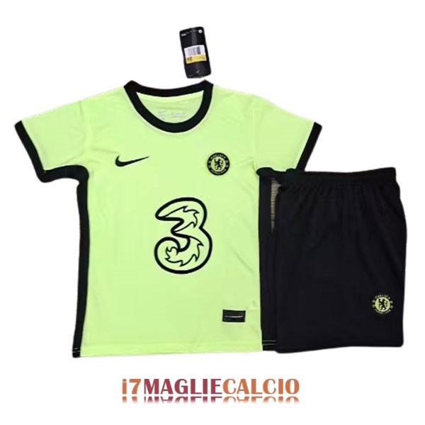 maglia chelsea bambini formazione verde nero 2023-2024