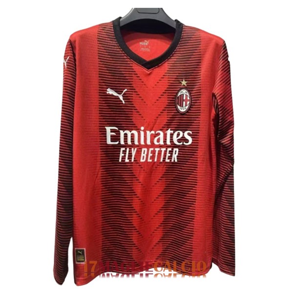 maglia ac milan manica lunga casa 2023-2024