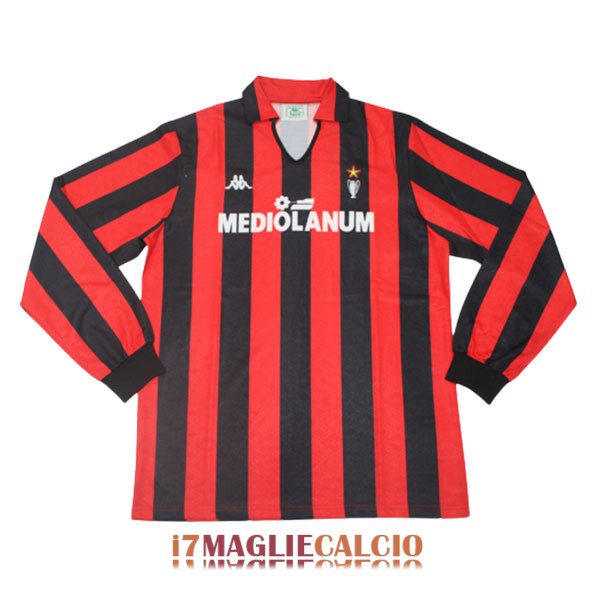 maglia ac milan retro manica lunga casa 1989-1990