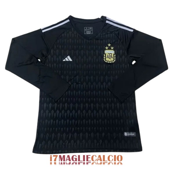 maglia argentina portiere manica lunga nero 2023-2024