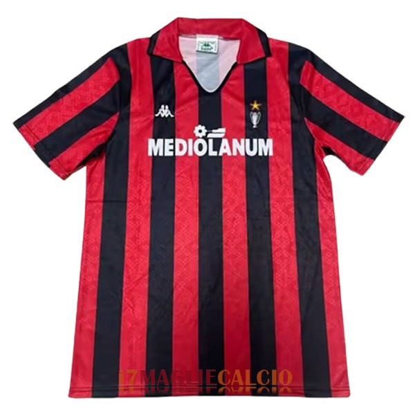 maglia ac milan retro mediolanum casa 1991-1992