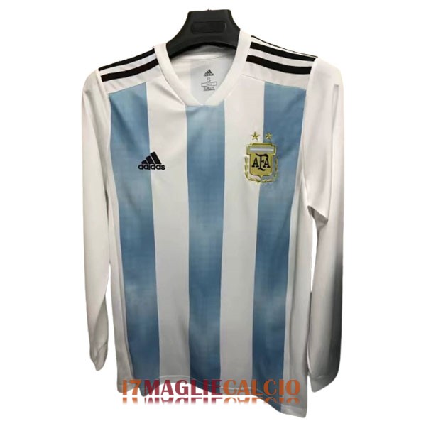 maglia argentina retro manica lunga casa 2018-2019