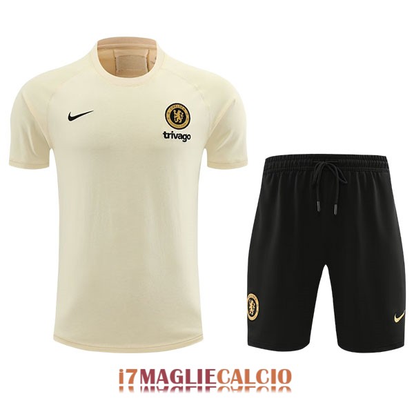 maglia chelsea formazione set completo giallo 2023-2024