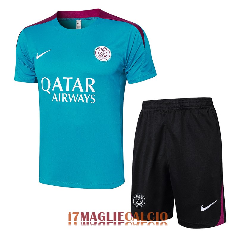 maglia psg formazione set completo blu chiaro 2024-2025