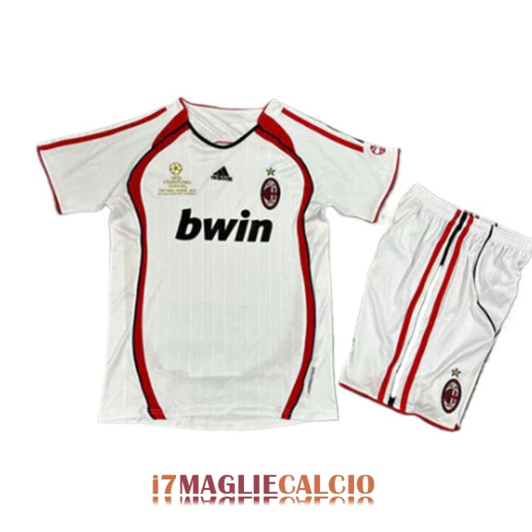 maglia ac milan bambini retro seconda