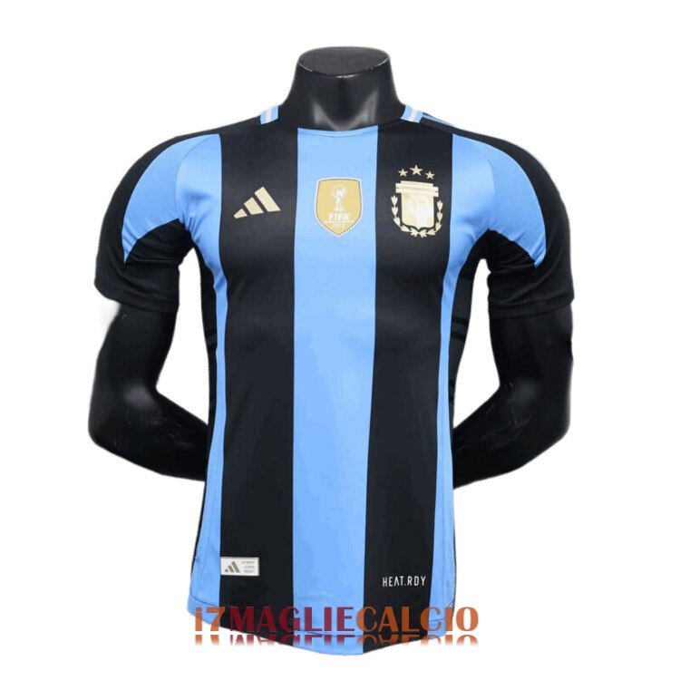 maglia argentina edizione speciale versione player blu nero 2024-2025