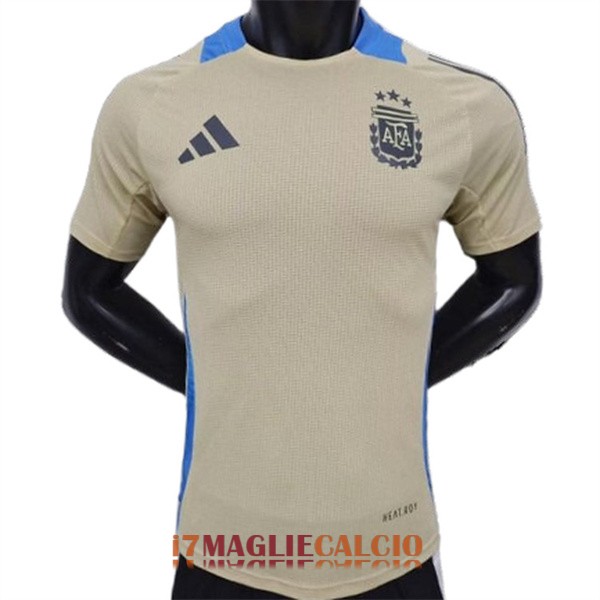 maglia argentina formazione versione player giallo blu 2024-2025