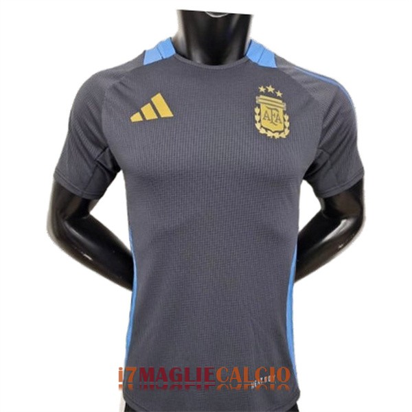 maglia argentina formazione versione player nero blu 2024-2025