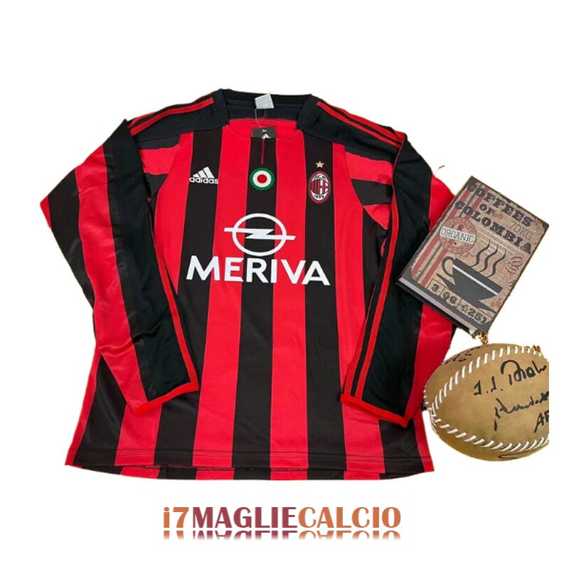 maglia ac milan retro manica lunga casa 2003-2004