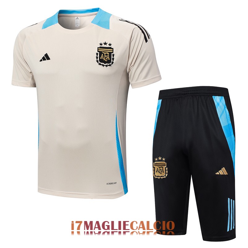 maglia argentina formazione set completo bianco blu 2024-2025