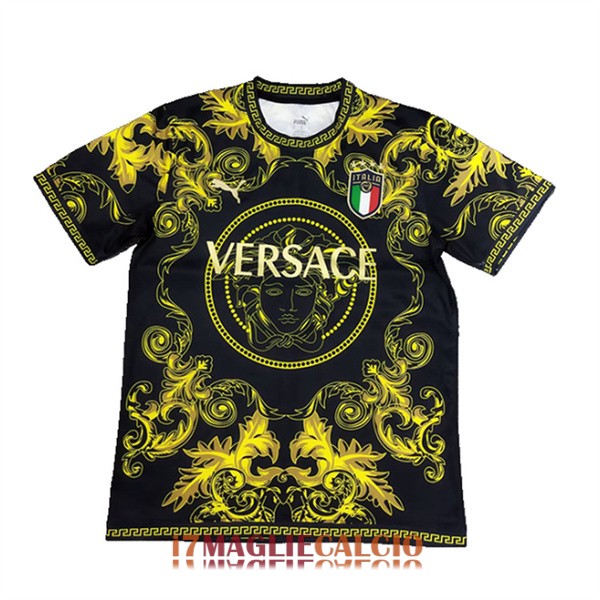 maglia italia edizione speciale nero oro Versace 2024-2025