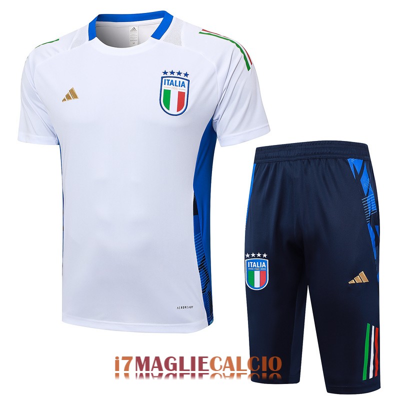 maglia italia formazione set completo bianco 2024-2025