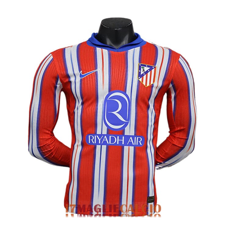 maglia atletico madrid manica lunga casa versione player 2024-2025