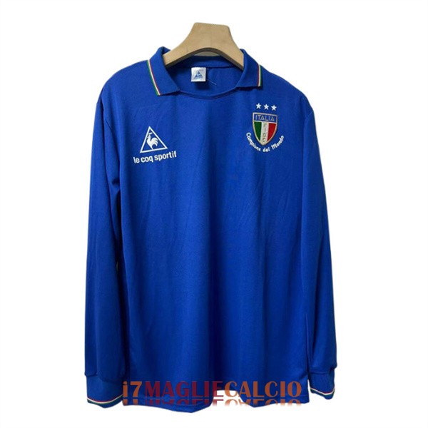 maglia italia retro manica lunga casa 1982