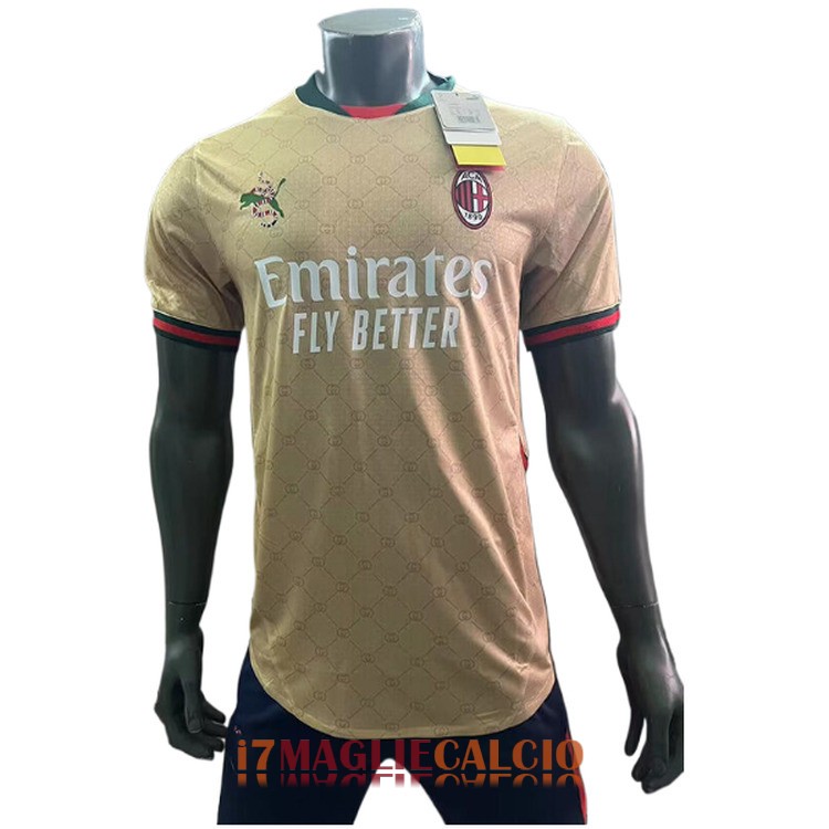 maglia ac milan edizione speciale versione player marrone Gucci 2024-2025