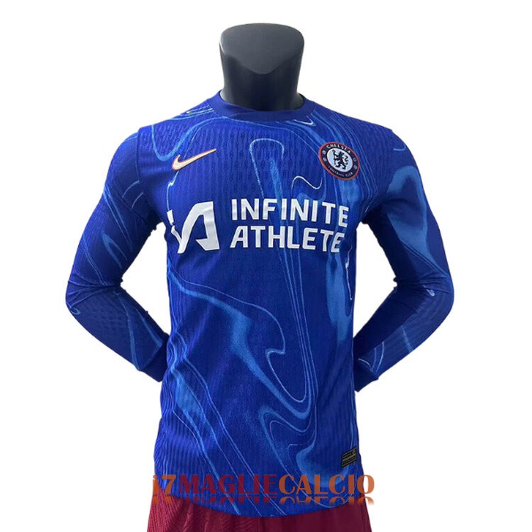 maglia chelsea manica lunga casa versione player 2024-2025