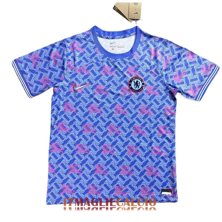 maglia chelsea edizione speciale blu scuro burbery 2024-2025