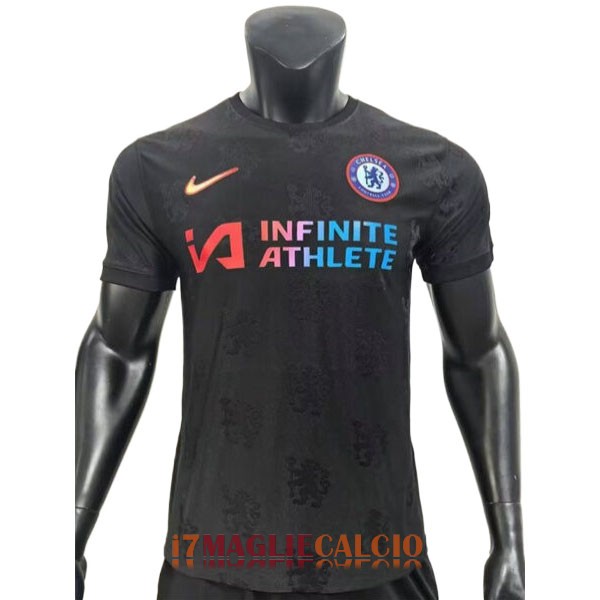 maglia chelsea formazione versione player infinite athlete nero 2024-2025