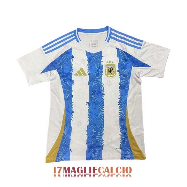 maglia argentina edizione speciale versione player bianco blu oro 2024-2025