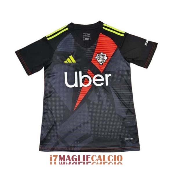 maglia como 1907 portiere nero grigio rosso 2024-2025