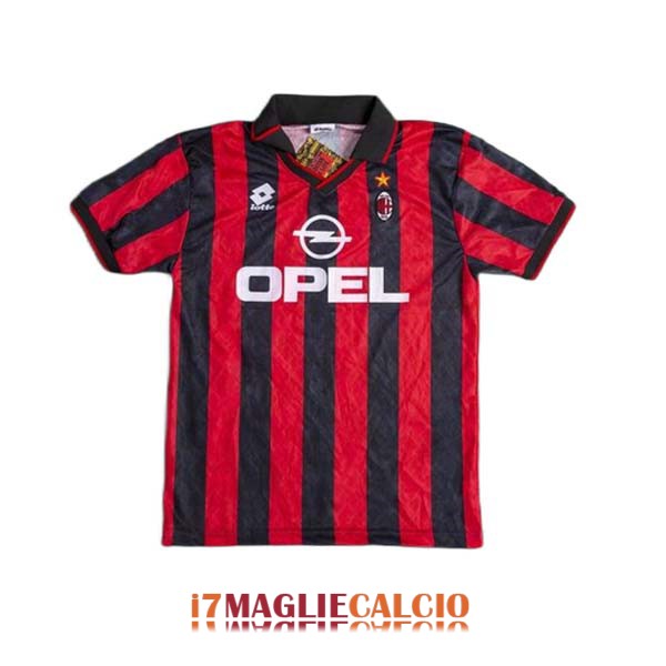 maglia ac milan retro opel casa 1995-1996